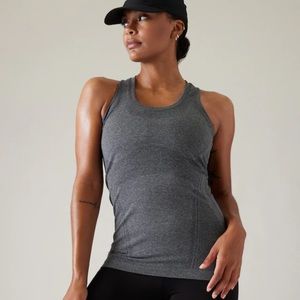 Athleta Momentum Seamless Tank, Gray, Medium
